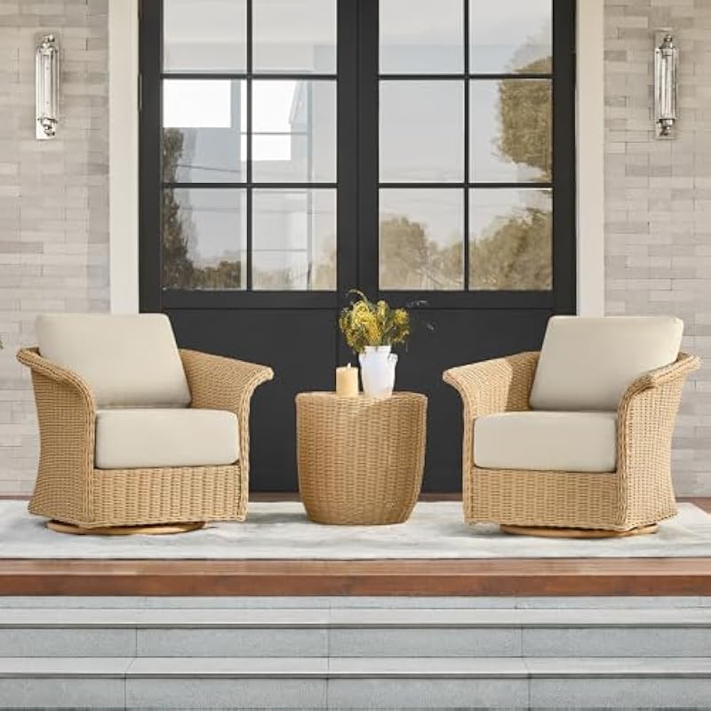 人間工学に基づいた背もたれと取り外し可能な防水クッションを備 - Outdoor Furniture Metal Chairs のレビューと価格