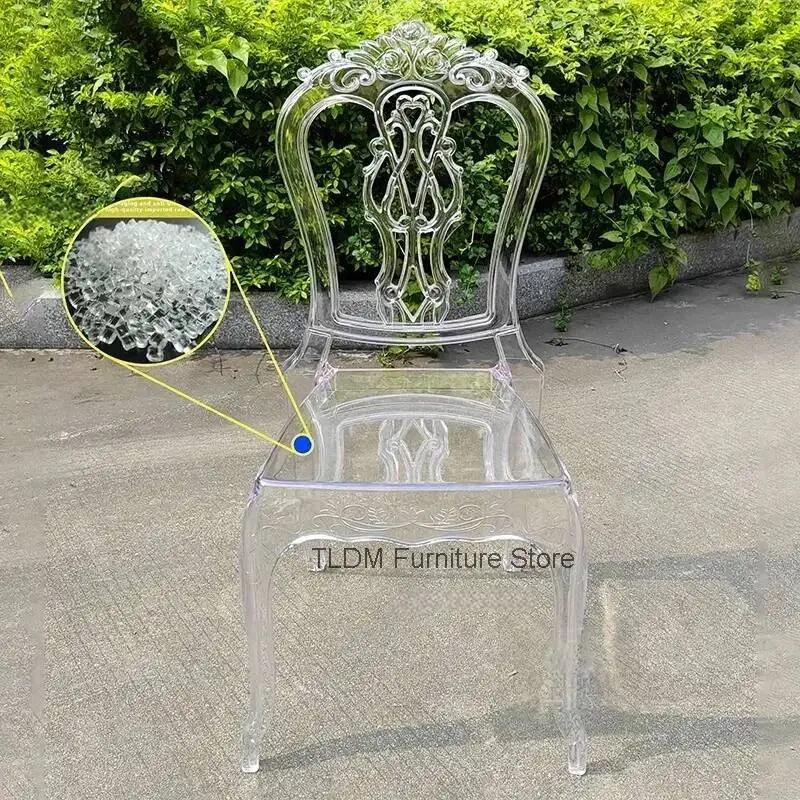 高級ウェディングチェア屋外用アクリル透明ローズダイニングチェ - Outdoor Furniture Luxury のレビューと価格